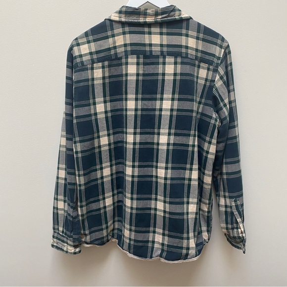 Abercrombie & Fitch Green Plaid Shacket Men's Size Medium - Picture 5 of 6